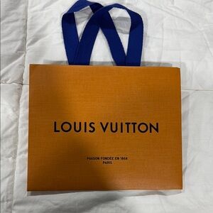 Louis Vuitton Orange and Blue Tote Bag